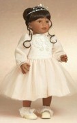 "Pageant Dreams" is a beautiful 24" vinyl limited edition doll by Reva Schick of Lee Middleton Dolls.